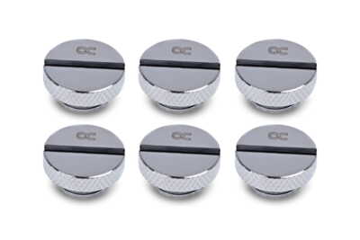 Alphacool Eiszapfen Verschlussschraube G1/4 - 6pcs Set Chrome