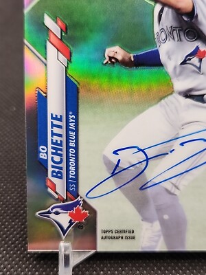 2020 Topps Chrome Bo Bichette RC Refractor Auto #ed /499 Toronto