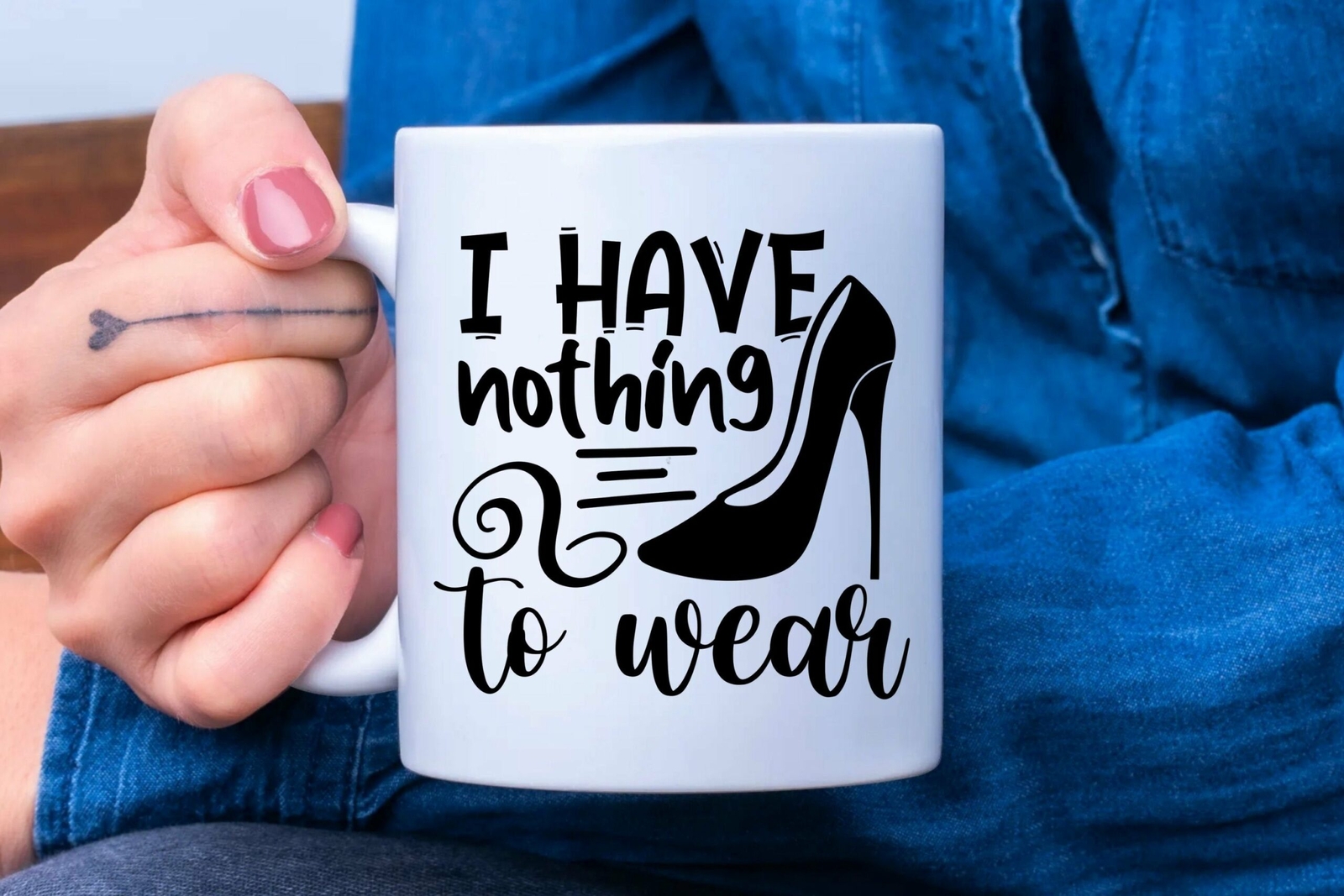 Heels Mug Funny Coffee Mug Sarcastic Mug Me Sarcastic Never Gift For Her Mom Mug-image