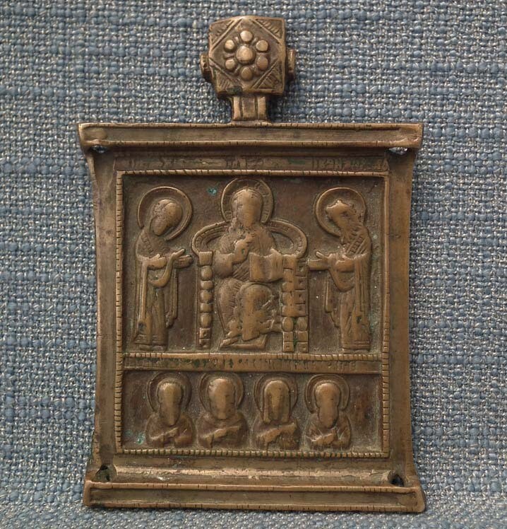 Antique 17th Century Russian Bronze Icon | eBay