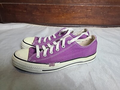 Chuck Taylor Converse Purple Low Top Sneakers Shoes Women's Size US-AS IS 