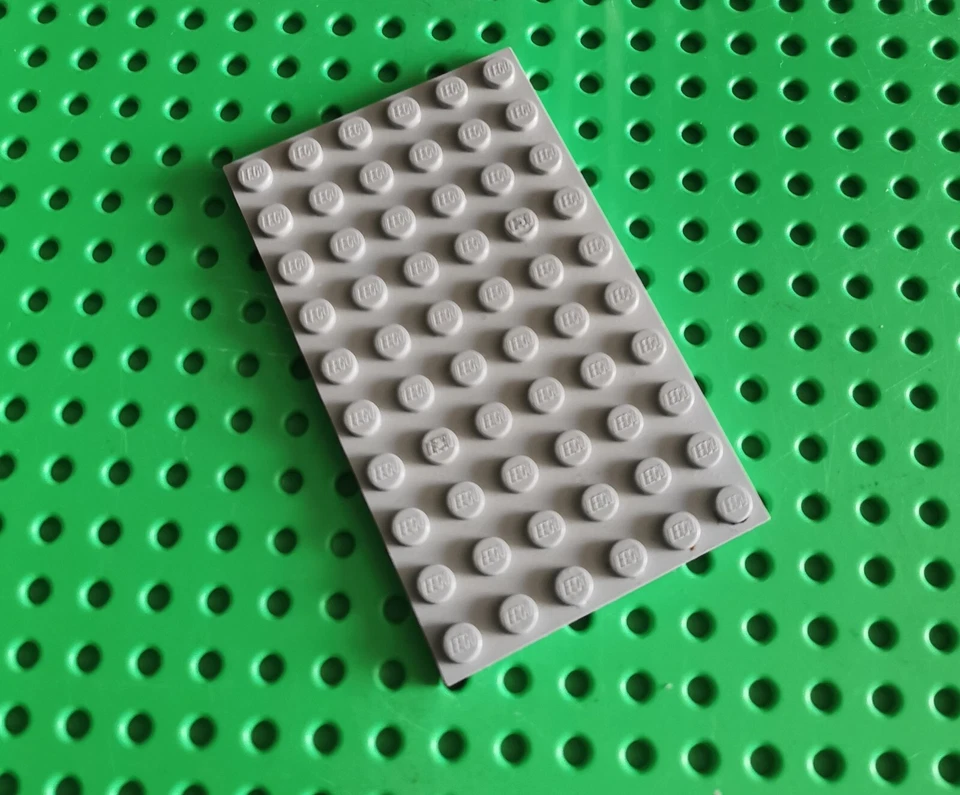 LEGO Platte Bauplatte Basisplatte flach 1 stk neu hellgrau 6x10 Plate 3033 R2 - Bild 1 von 1