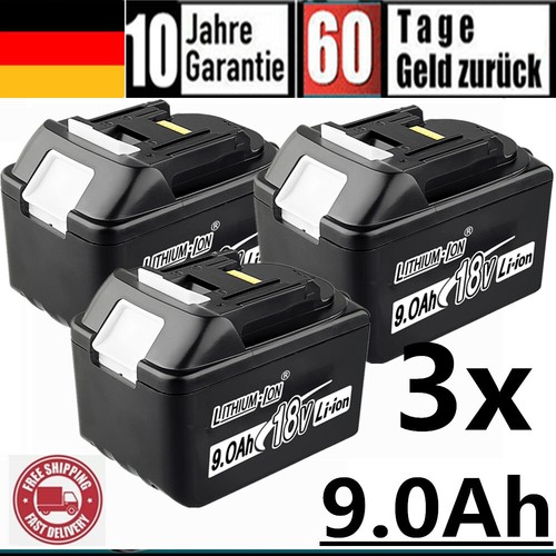 3X 9AH Ersatz Original Akku Für Makita BL1860B 18V LXT Li-ion BL1850B BL1830 LED - Photo 1/12
