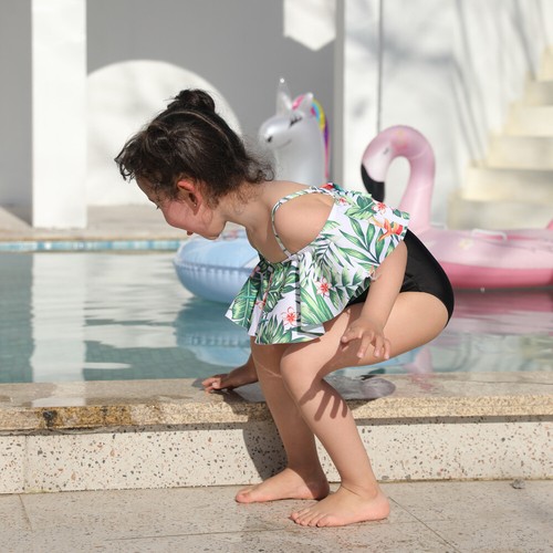 Family Swimsuits Mother Daughter Matching Swimwear Father Son Shorts Bath Suits - Picture 3 of 9