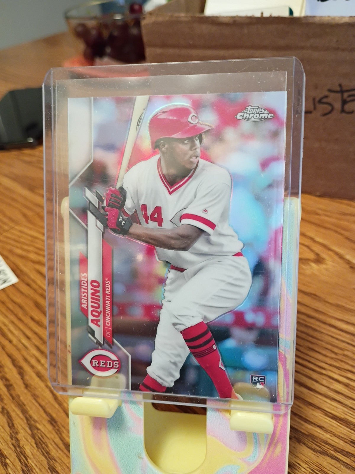 2020 Topps Chrome Aristides Aquino #111 X-Fractor (RC)