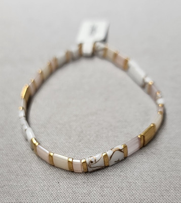 Mack & Rex Love Story Tila Bead Bracelet 6.5''