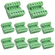 10 Pairs 6 Pin 5.08mm PCB Mount Phoenix Type Connector with Plug | 5.08mm pit...
