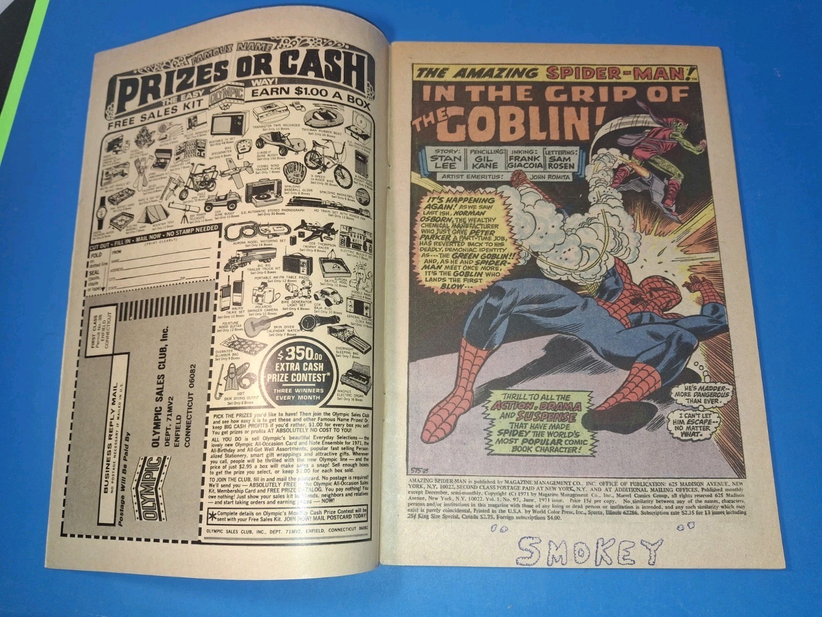 Amazing Spiderman #97 Marvel 1971 No Comic Code  Drug Issue Lee  Kane  Romita FN thumbnail 7
