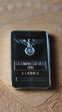 1 Oz Bar - German Silver Bar Eagle Iron Cross 1 Oz Bar - German Silver Bar Eagle Iron Cross