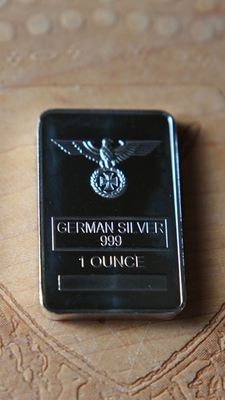 #ad #ad 1 oz bar German Silver Bar Eagle Iron Cross $55.00