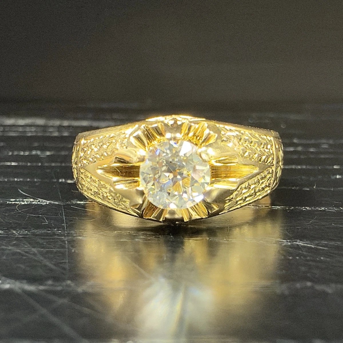 Diamond Yellow Gold 18k Rings 9 Ring Fine Rings for sale | eBay