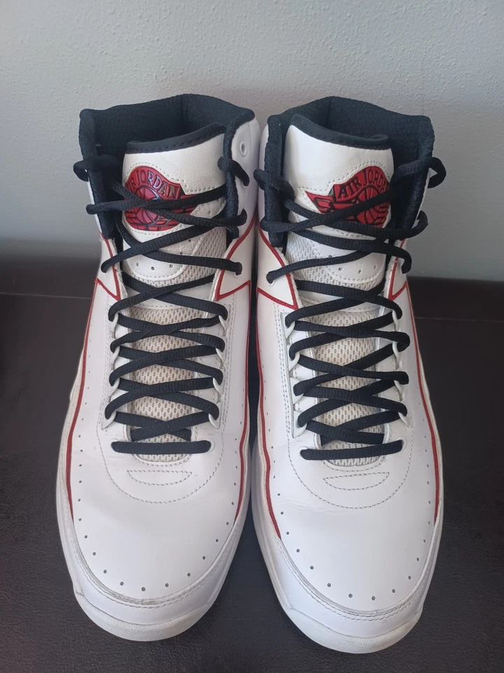 Air Jordan 2 Hombres 13 Blanco/Rojo Universitario 455616-100 - Chicago 23 Max Sole 2.0 Foto 4 de 4