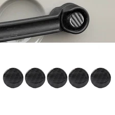 5 Pcs Door Handle Push Button Knobs Cover Trim For Jeep Wrangler JK 2007-17