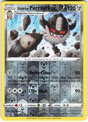 Galarian Perrserker 113/185 Vivid Voltage Reverse Holo Rare