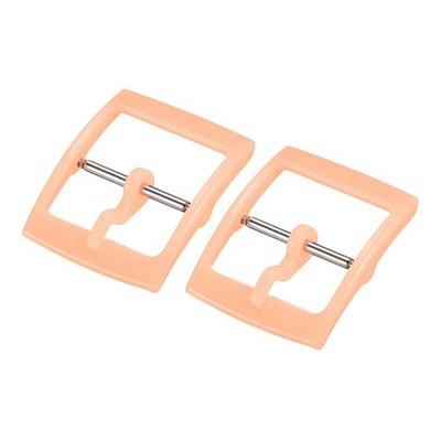 Armband Verschluss Ersatz Schnalle für 16 mm Breite hell orange 2 Stück