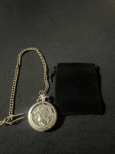 Full Metal Alchemist Anime Chain Pocket Watch Bronze Tone Engraved Cosplay Prop