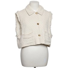 Zara, Outdoor Weste, Damen, Größe: XL, Beige, Polyester, Einfarbig, Tweed #dTk