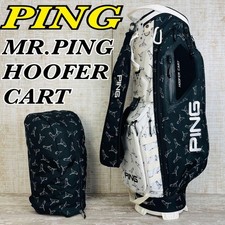 Ping Hoofer Cart MR.PING 9,5 Zoll Cartbag Golf Carry Caddy Bag selten Japan...