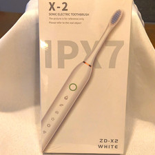 Sonic Electric Toothbrush X-2 Model ZD-X2 Battery Powered White