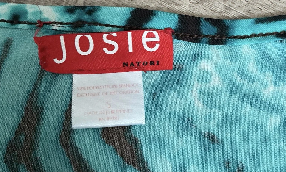 Bata kimono vintage para mujer Josie by Natori mezcla seda talla pequeña Foto 4 de 4