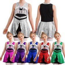 Girls Jumpsuit Festivals Dancewear Team Bodysuit Party Sleeveless Performance