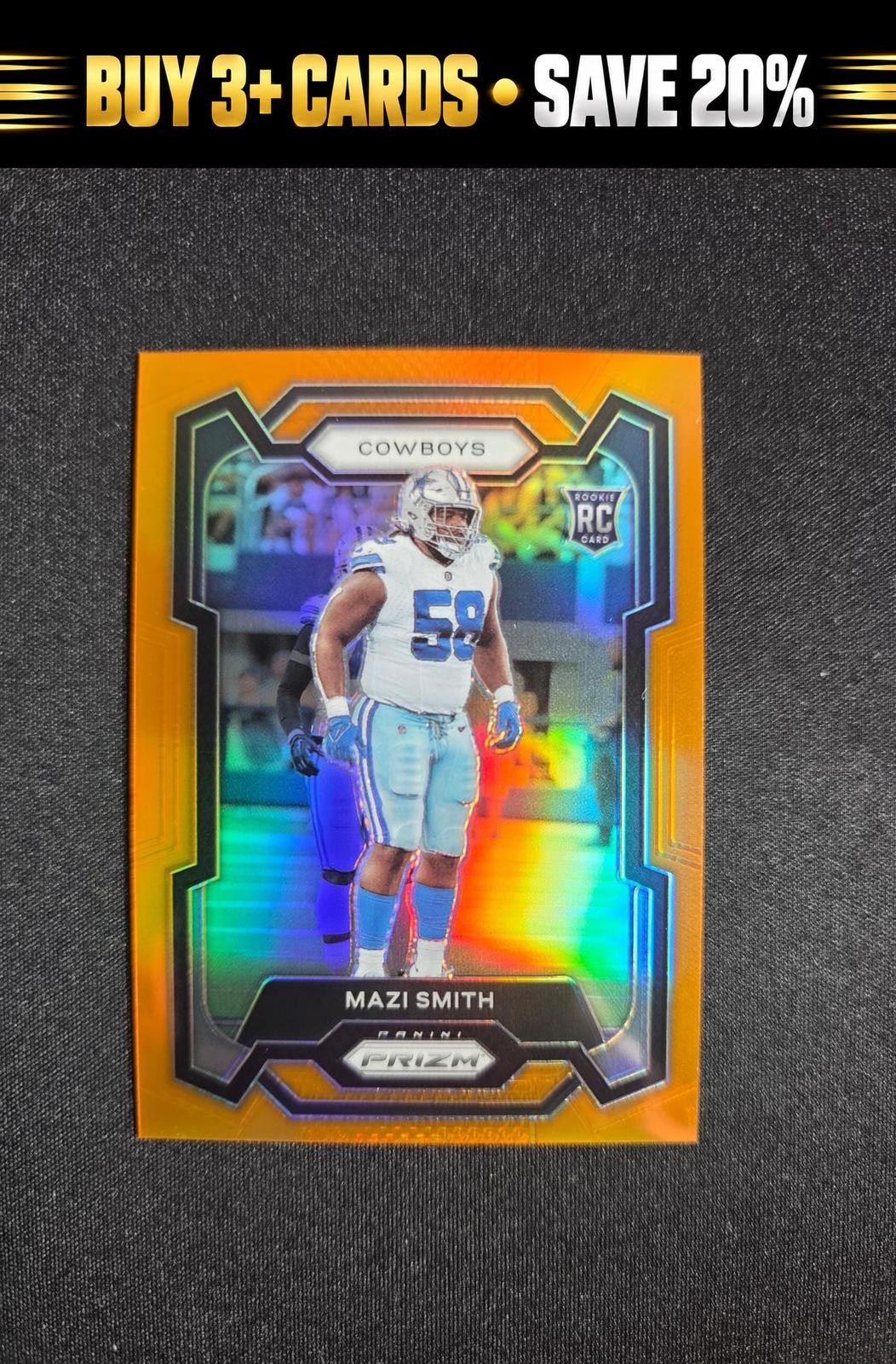 Mazi Smith Panini Prizm #326 Orange