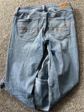 Women's American Eagle Jegging Light Wash Stretch Jeans Size 4 R