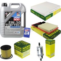 Inspektionskit Filter Liqui Moly ÖL 5L 5W-30 FüR Skoda Roomster 5J 1.6 Fabia Ii