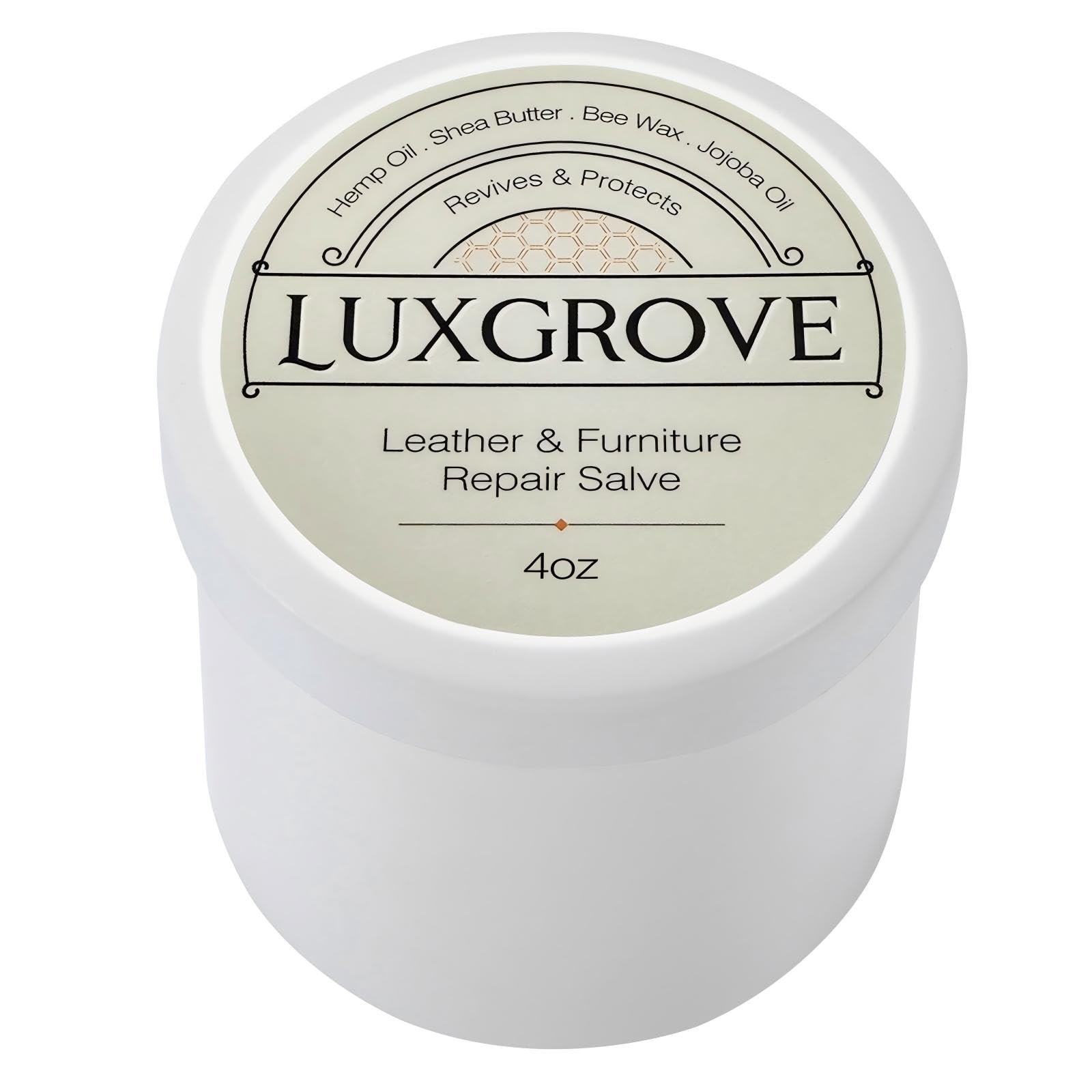 LUXGROVE&reg; Leather Furniture Repair Salve- Polisher, Leather Cleaner and Cond...
