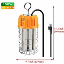 80W 100W 125W 150W LED Temporary Work Light Portable Construction Hanging Light.