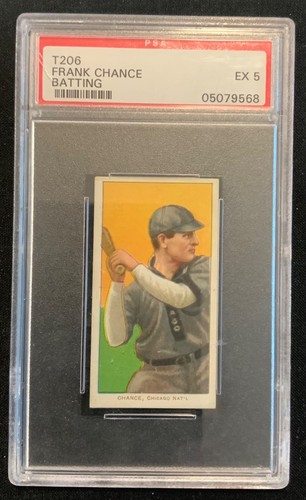 T206 PIEDMONT FRANK CHANCE BATTING PSA 5