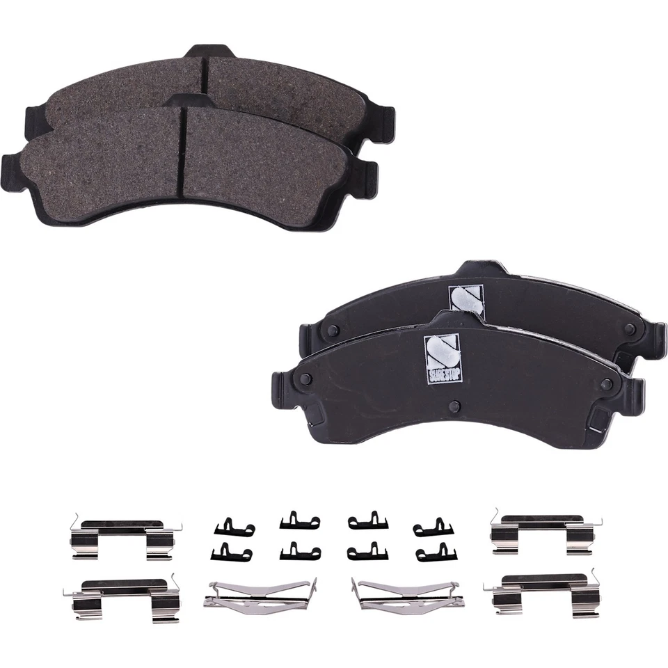 Kit de rotores y pastillas de disco de freno delanteros y traseros para Olds Chevy Isuzu Ascender Envoy Foto 4 de 4