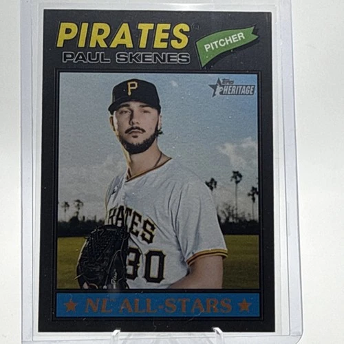 Topps 2025 Heritage Paul Skenes Pirates NL All-Stars Grey #33 Baseball Card