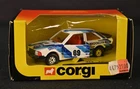 Vintage Corgi 423 Ford Escort MkIII Brooklyn Racing Car Rally Diecast Model