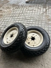 Bolens Iseki G152 G154 Utility Tractor 4WD Rear R3 8-16 Turf Tires & 6 Bolt Rims