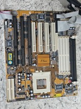 Vintage PC CHIPS TX PRO-II Socket 7 Motherboard M571 Complete i/o Ports ISA PCI
