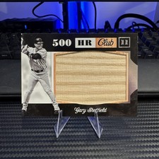 2019 Panini Leather & Lumber #HRC-GS Gary Sheffield 500 HR Club Bat Yankees R03