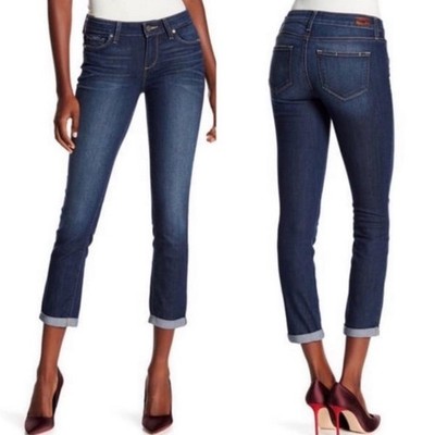 PAIGE  Kylie  Crop Rolled Jeans (Size 29)