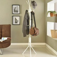 14 Hooks Coat Stand Coat Hat Jacket Umbrella Floor Standing Rack Clothes Hanger