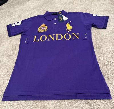 Polo Ralph Lauren New Purple Shirt Big Pony London England #2