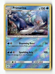 Primarina 41/149 Sun & Moon Base Set Reverse Holo Rare