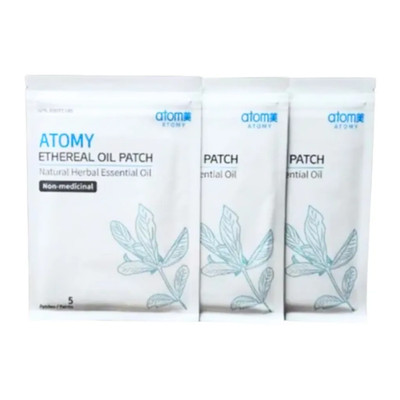 Atomy Ethereal Oil Patch   Natural Herbal Pain Relief, Soothing, Halal Certified