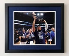 Jalen Brunson New York Knicks Signed Basketball 8x10 Custom Framed Photo PSA