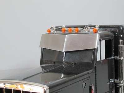 Aluminum Sun Visor Windshield Plate Tamiya RC 1/14 King Grand Hauler Truck