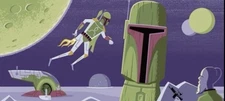 SHAG Josh Agle Star Wars Way of the Mercenary Serigraph Art Print Mint COA Tiki