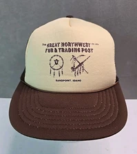 The Great NW Fur & Trading Post hat foam rope snapback trucker cap Sandpoint ID