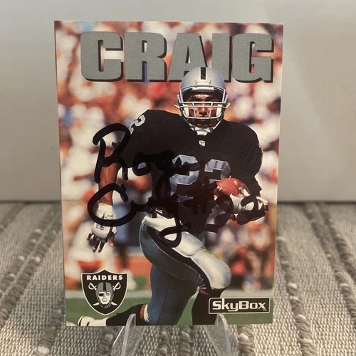 Roger Craig Autographed 1992 NFL Skybox Football Trading Card~Oakland Raiders