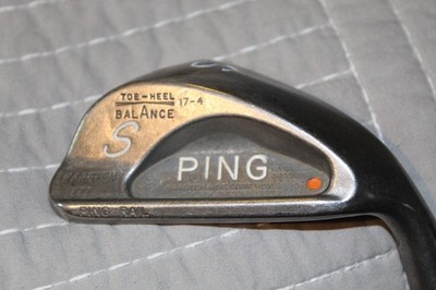 ***** PING-KARSTEN III RAIL -S/W-MENS R/H-ORIGINAL STEEL SHAFT-ORANGE DOT*****