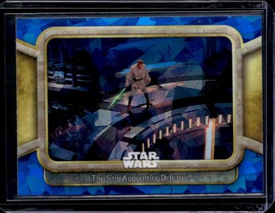 2024 Topps Chrome Sapphire Star Wars: #91 The Sith Apprentice Defeated!