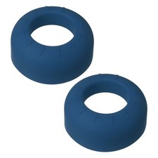 Bat Grip Choke Up Ring, Pressure Baseball Rings Bat Knob 2Pcs & Dark Blue